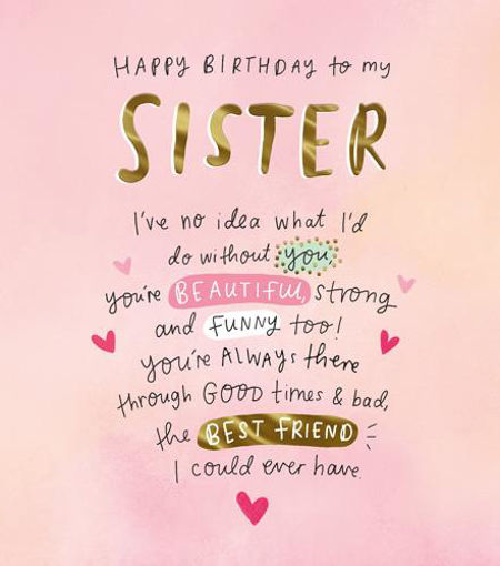 Picture of HAPPY BIRTHDAY TO MY SISTER CARD